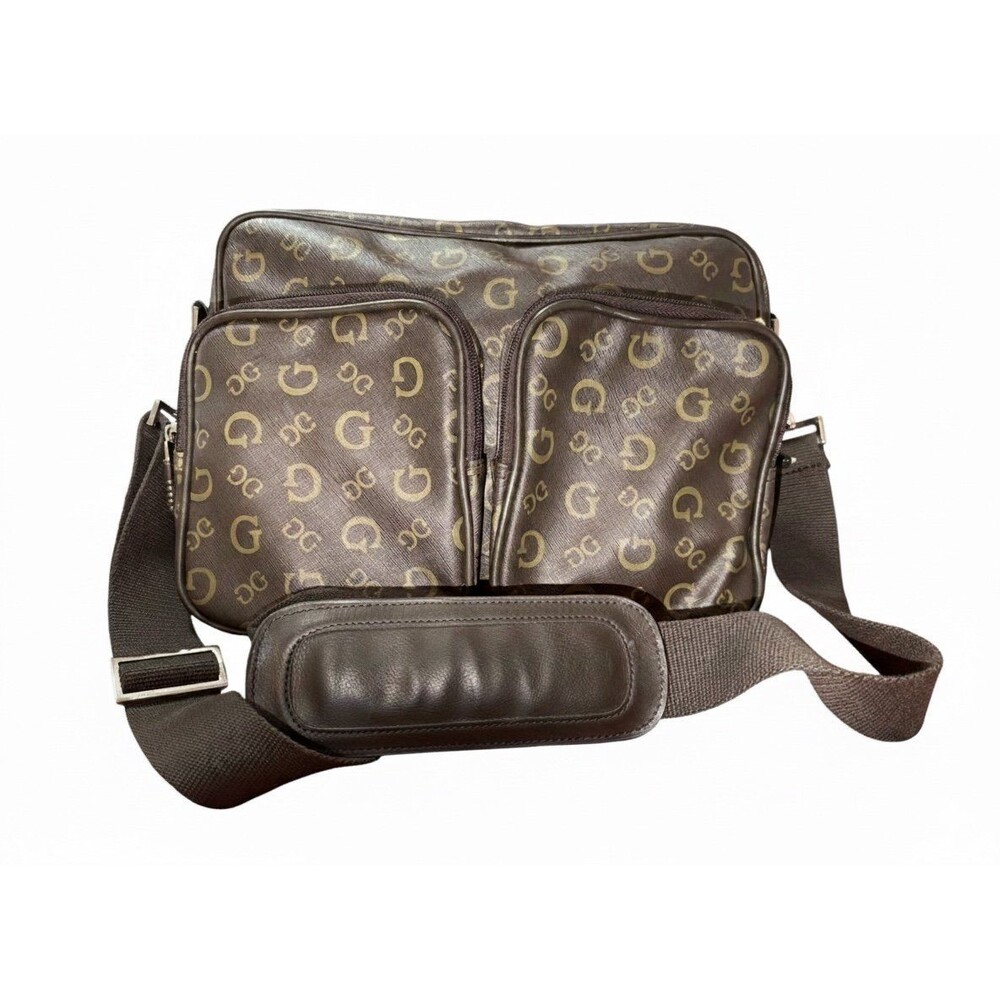 Guess Brown Logo Messenger Bag